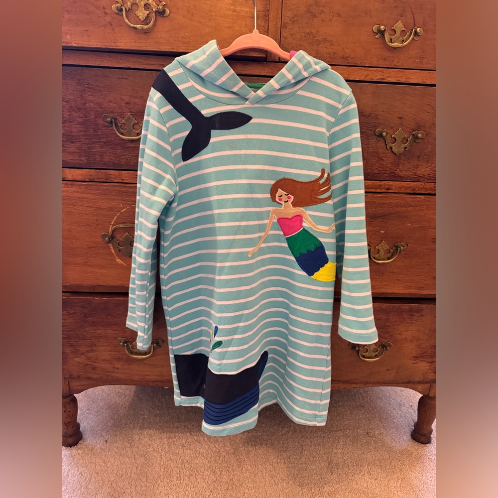 COPY - Mermaid Striped Hoodie Dress